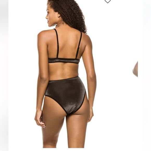 NWT ONIA Ava Velvet Bralette Bikini Noah XS - Picture 2 of 3